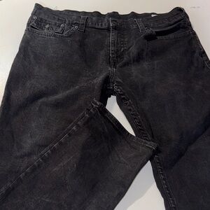 True Religion‎ Men's Black Straight Jeans